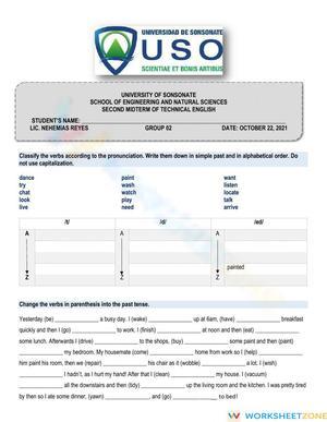 Printable Simple Past & Reading Worksheet | Grade 7 ELA