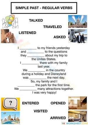 Grade 3 Simple Past Tense — Printable No-Prep Worksheet