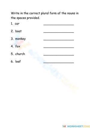Review of Plurals part 2