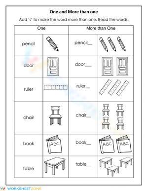 Identifying More Than One: Plural Practice