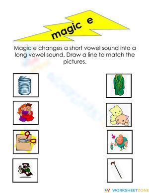 Magic E worksheet 2