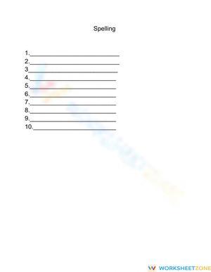 2nd Grade ESP Spelling