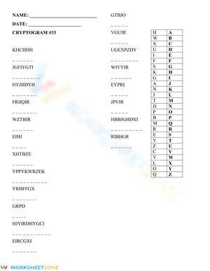 Cryptogram -33