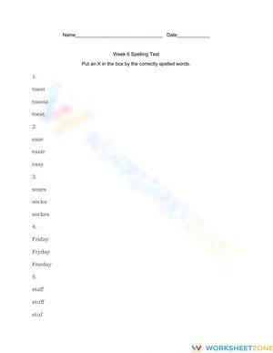 Essential Max's Words Lesson 6 Spelling Test | Grade 3-4