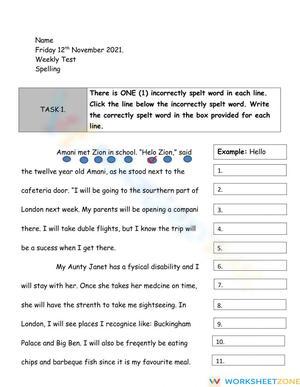 Essential High Frequency Words Worksheet | Grade 5 ELA