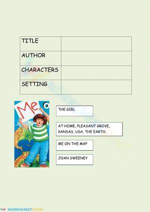Me on the Map Story Elements Worksheet | Grade 1-2 Ready