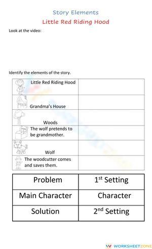 Story Elements - Little Red Riding Hood