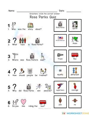 Rosa Park-Reading Comp