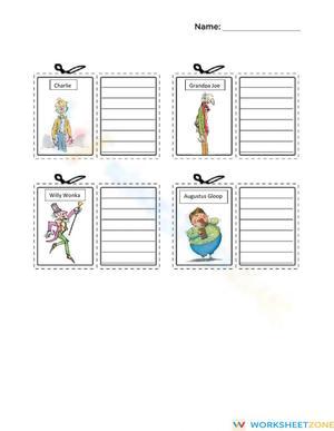 Charlie and the Chocolate Factory Trading Cards | Printable