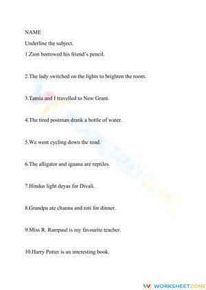 Simple  Subject