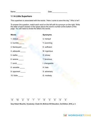 1.1 A Little Superhero