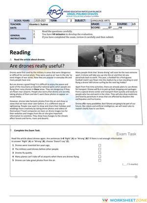 8th Grade Test Final