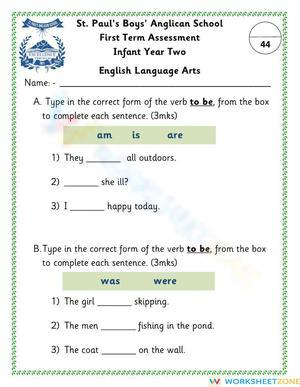 Grade 1 ELA Essential Assessment | CCSS.ELA-LITERACY.L.1.1