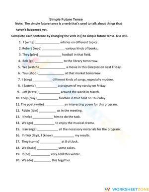 Simple Future Tense