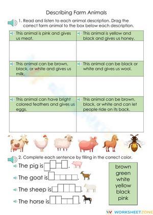 Describing Farm Animals