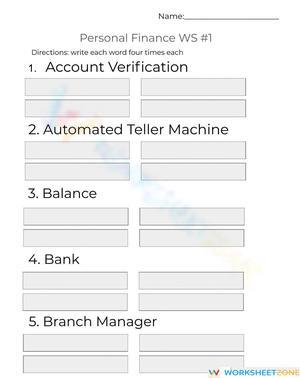 Personal Finance WS -1