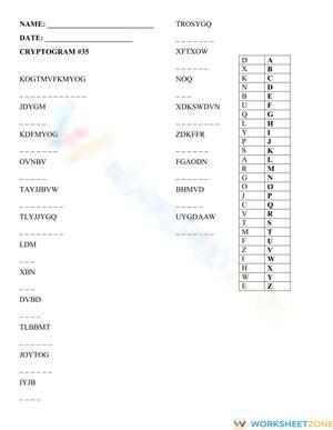 Cryptogram -35