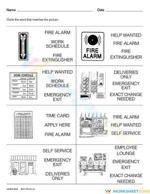 Printable Functional Vocabulary Worksheet: Grades 5-8