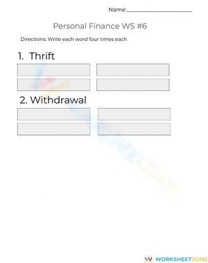 Personal Finance WS -6