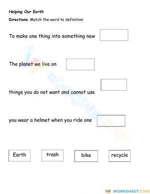Helping our Earth