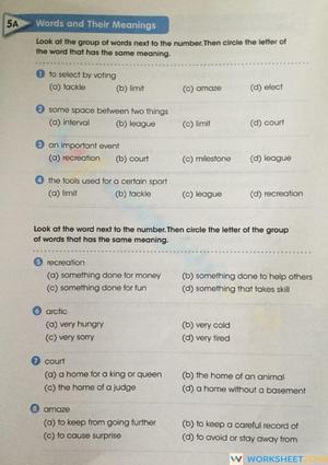 Word study 5a