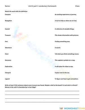 Unit 6 part 1 vocabulary