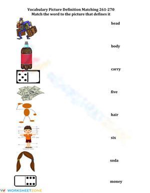 Grade 1 Vocabulary — Printable No-Prep Worksheet