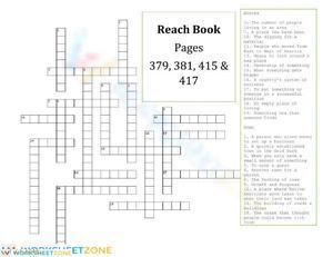 Reach Unit 6 Vocab Review