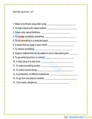 Essential Grade 5 Vocabulary Quiz | Printable ELA Worksheet