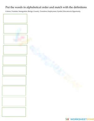 Essential Grade 5 ELA Vocabulary Definitions Worksheet