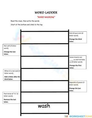 Grade 1 Word Ladder — Printable No-Prep Worksheet