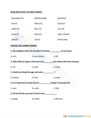 Essential Vocabulary Practice Worksheet | Grade 5 ELA