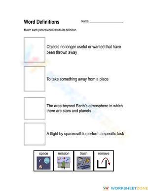 Essential Word Definitions Worksheet | Grades 3-5 ELA