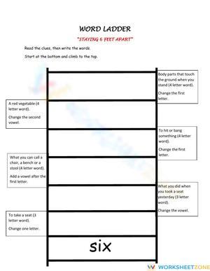 Word Ladder Printable Worksheet | Grades 1-2 Essential