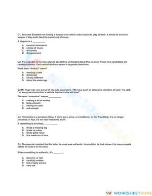Context Clues Practice