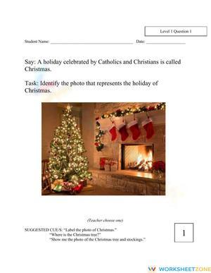 RI.K.1 Worksheet: Holiday Symbols — Essential K Aligned