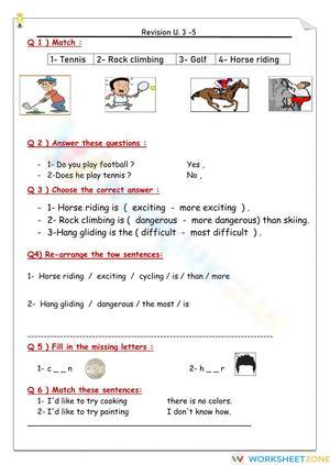 Revision unit 3 -5