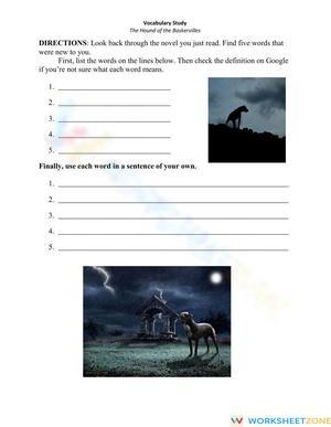 Essential Vocabulary Study: Hound of the Baskervilles
