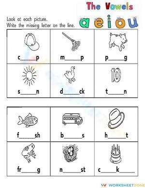Essential Vowel Sounds Worksheet | Grade 1 Phonics