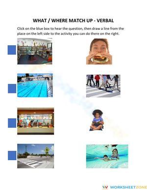 Essential What & Where Questions Worksheet | Grade 1-5