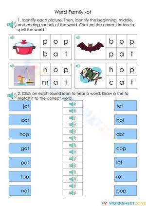 Practice with 'Ot' Word Family