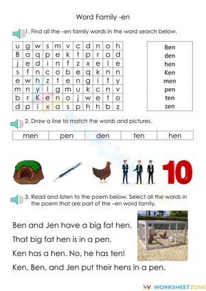 Discover the 'En' Word Family