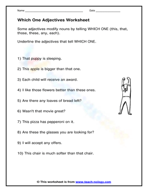 Which One Adjectives