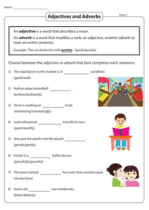 Adverbs vs Adjectives Identification