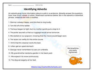 Identifying Adverbs