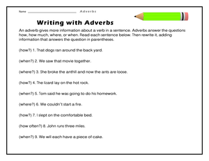 Enhance Writing with Adverbs