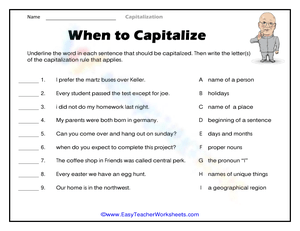 When to Capitalize?