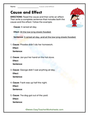 Stormy Sentences: Cause and Effect