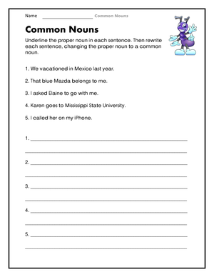 Practice Sentence Writing Worksheet