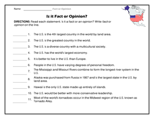 Essential Fact vs Opinion Worksheet | Grade 4 ELA